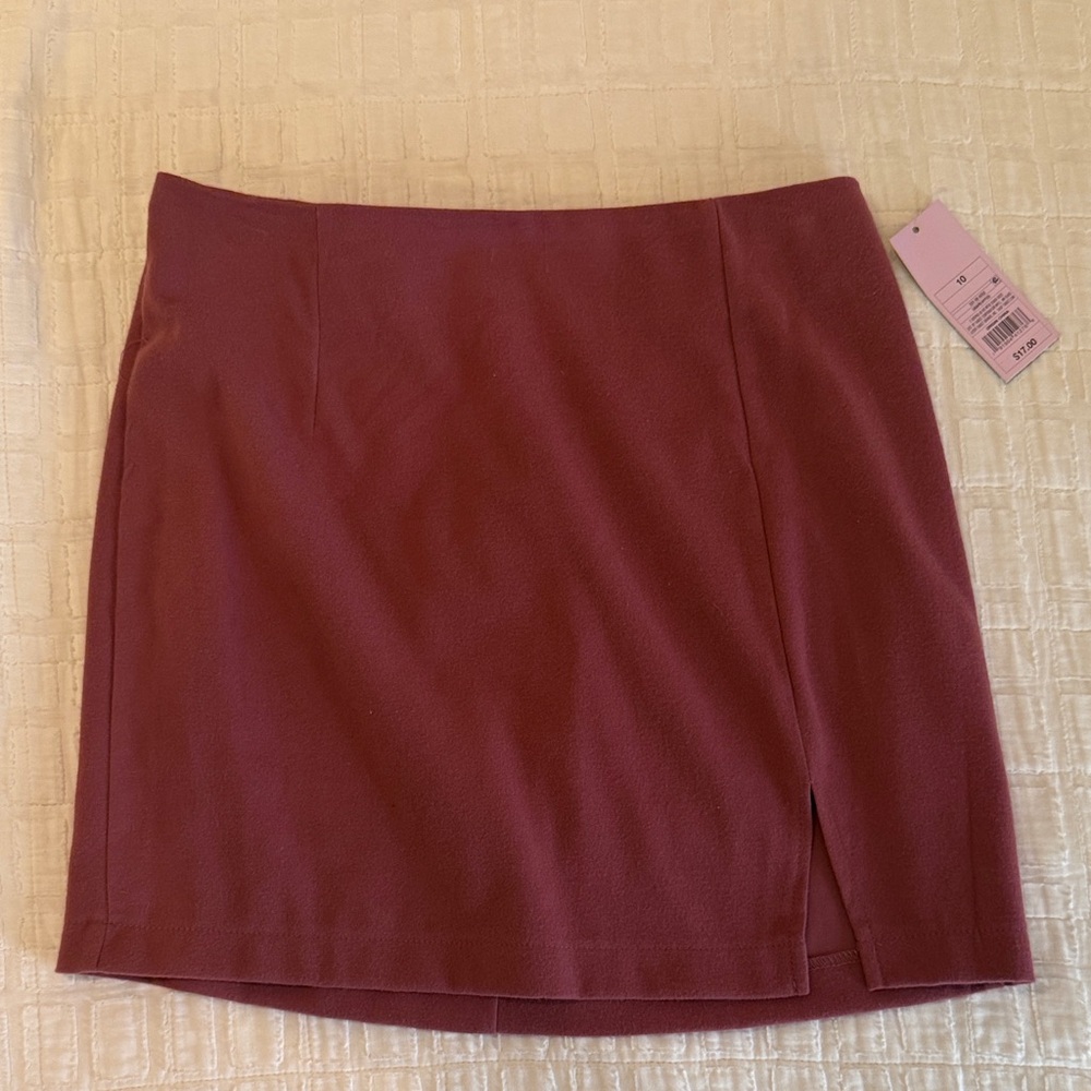 Wild Fable Burgundy Mini Skirt